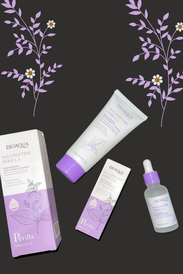 Bioaqua Perilla Face Wash And Serum