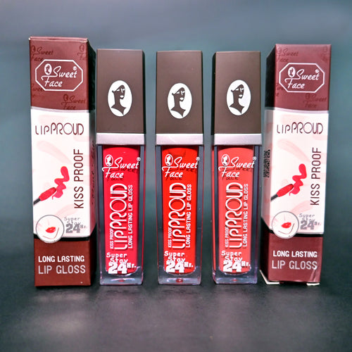 Sweet face lip gloss 3 in one pack